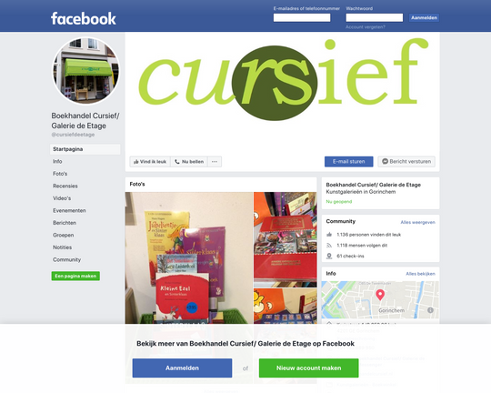 Boekhandel Cursief Logo