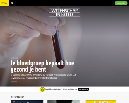 Wetenschap in Beeld Magazine Logo